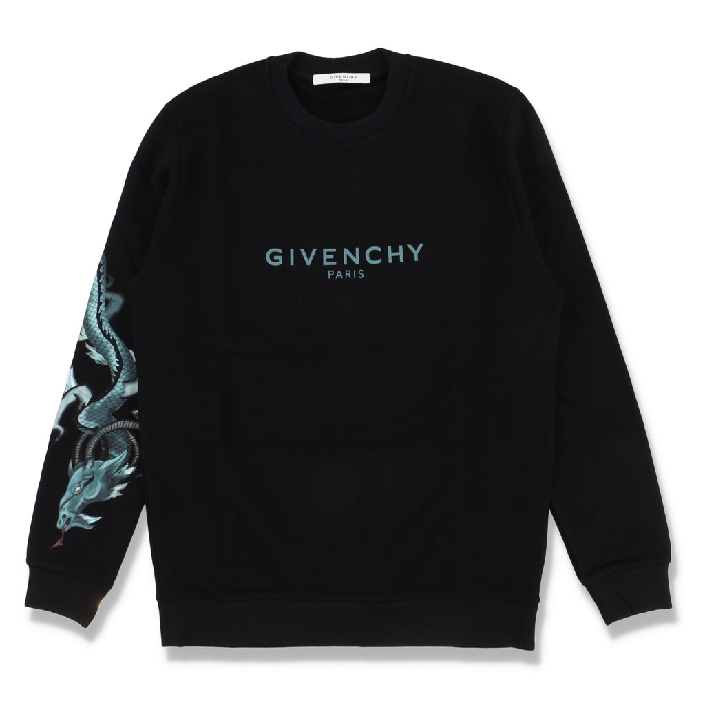 Givenchy Black Capricorn Dragon Logo Sweatshirt