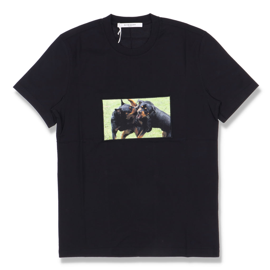 Givenchy Black Rottweiler Patch T-Shirt