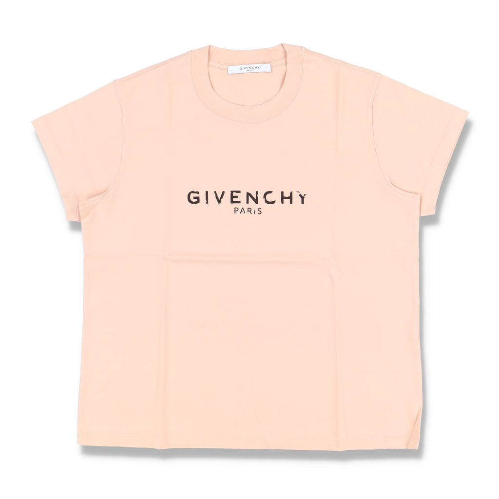 Givenchy Pink Cracked Logo T-Shirt