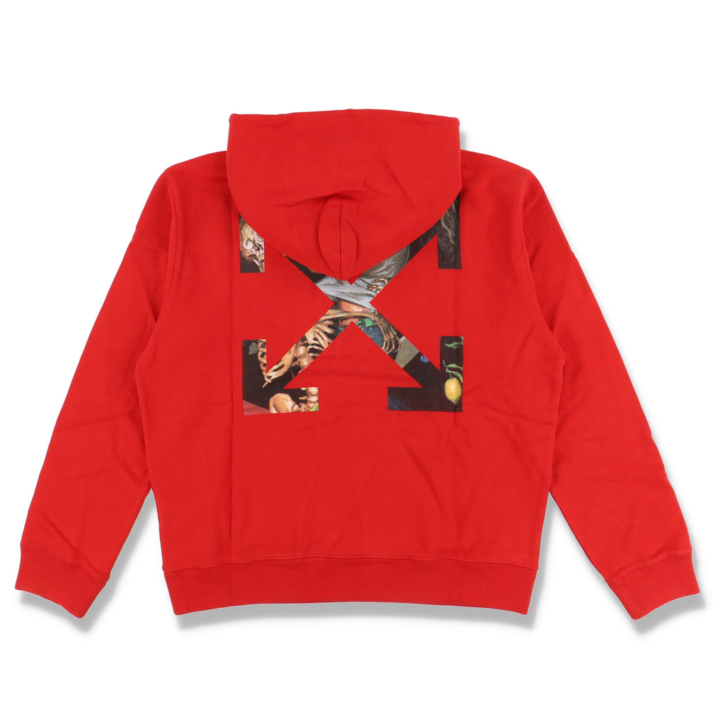 Off-White Red Pascal Skeleton Arrows Hoodie