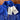 Cole Buxton Cobalt Blue Embroidered Logo Oversized Varsity Jacket