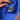Cole Buxton Cobalt Blue Embroidered Logo Oversized Varsity Jacket