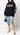 Vetements Black and Silver World Tour Logo Oversized Hoodie