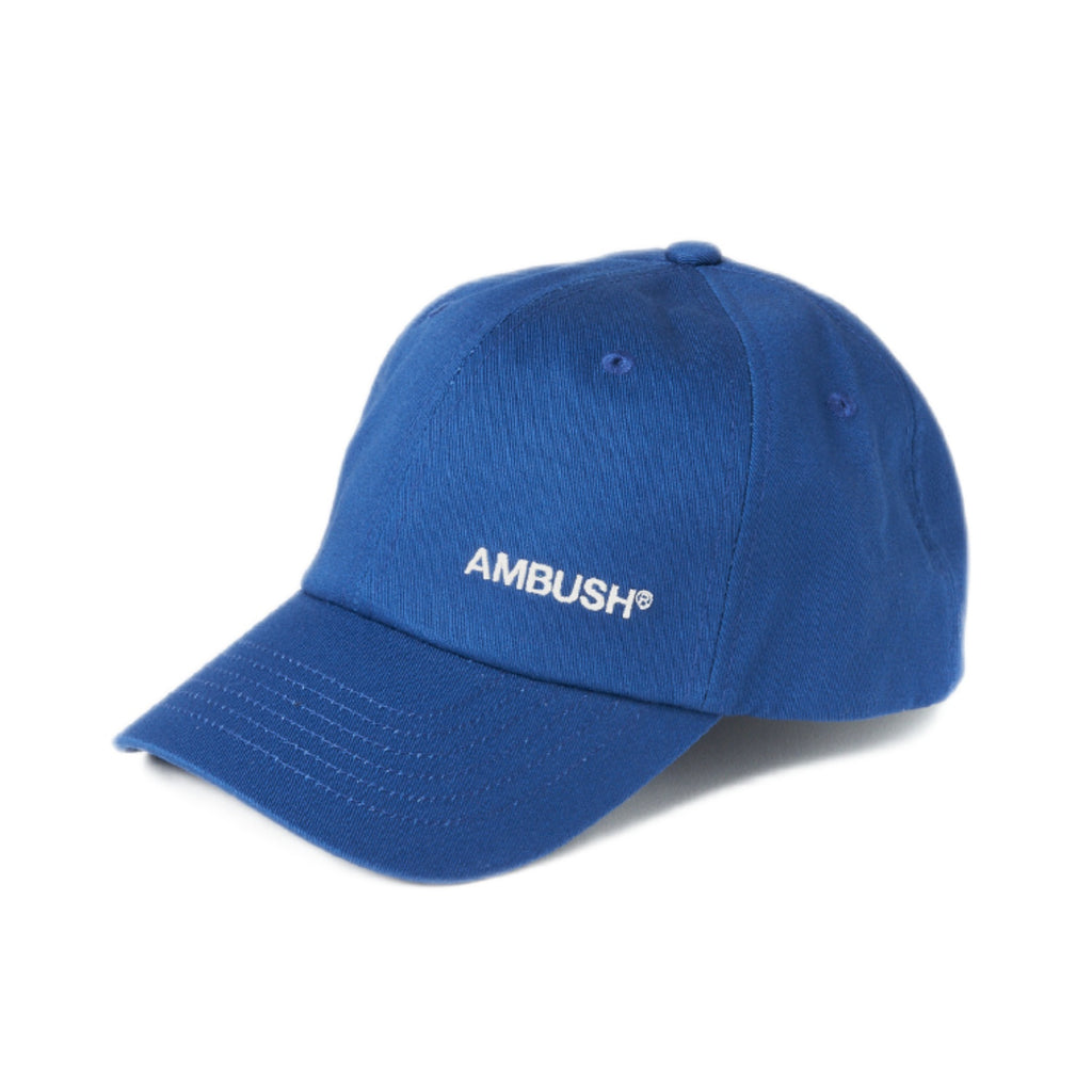 Ambush Design Blue and White Embroidered Logo Cap