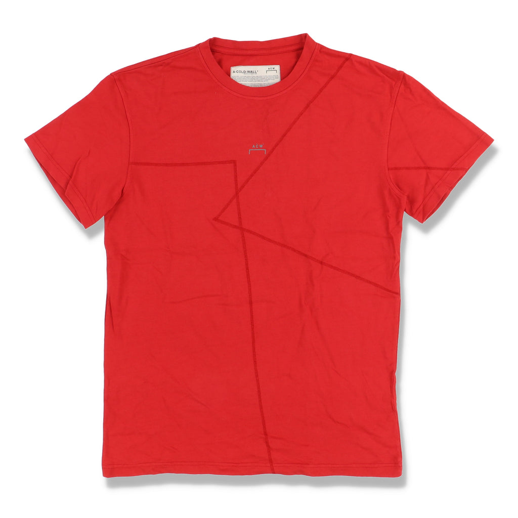 A Cold Wall Red Seams Detail ACW Logo T-Shirt
