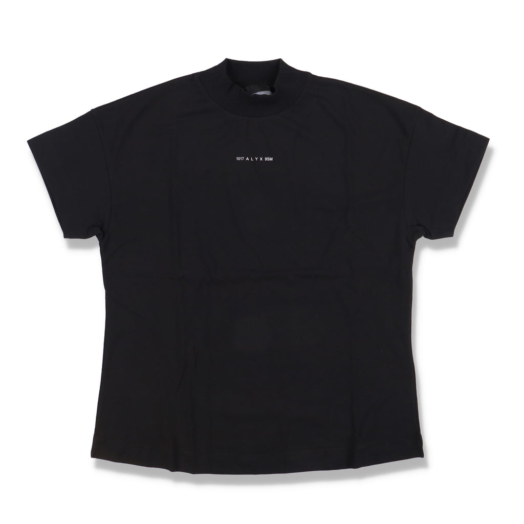 1017 ALYX 9SM Black Visual Logo Oversized Mock Neck T-Shirt