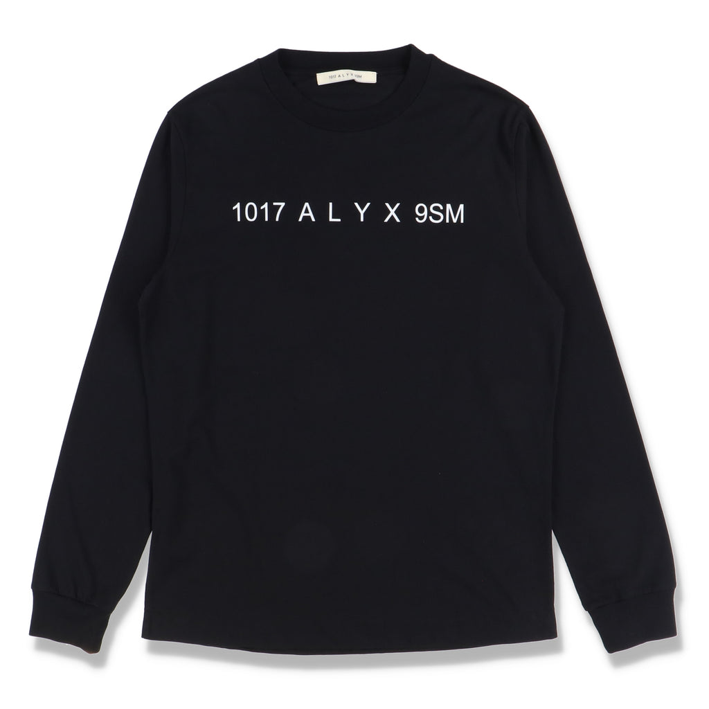 1017 ALYX 9SM Black Logo Print Long Sleeve T-Shirt