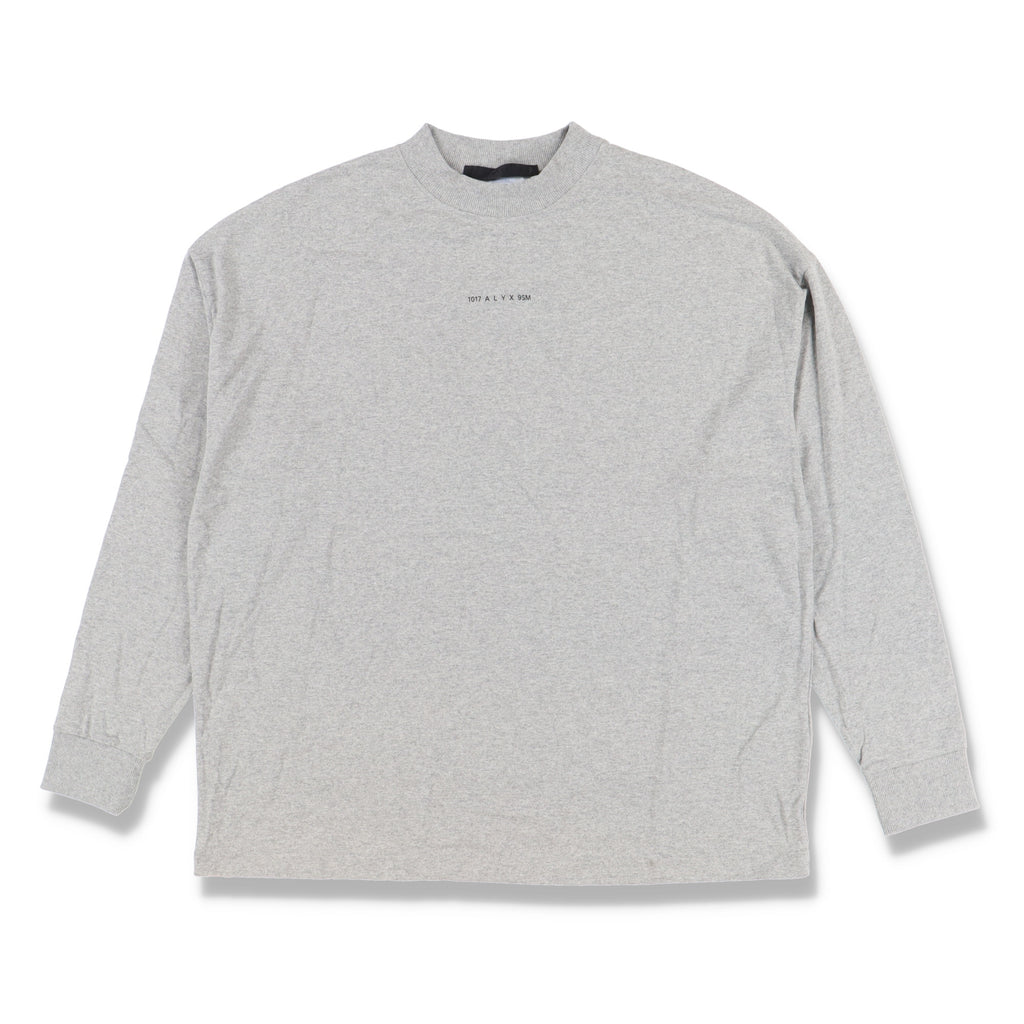 1017 ALYX 9SM Grey Visual Logo Oversized Long Sleeve T-Shirt