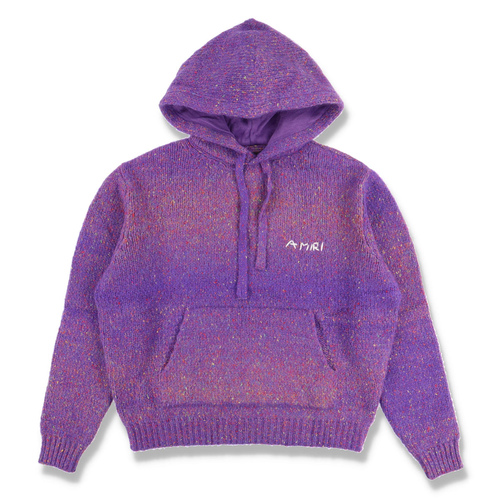 Amiri Purple Space Dye Embroidered Logo Hoodie