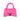 Balenciaga Fluo Pink Shiny Calf Leather Hourglass XS Handle Bag