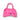 Balenciaga Fluo Pink Shiny Calf Leather Hourglass XS Handle Bag