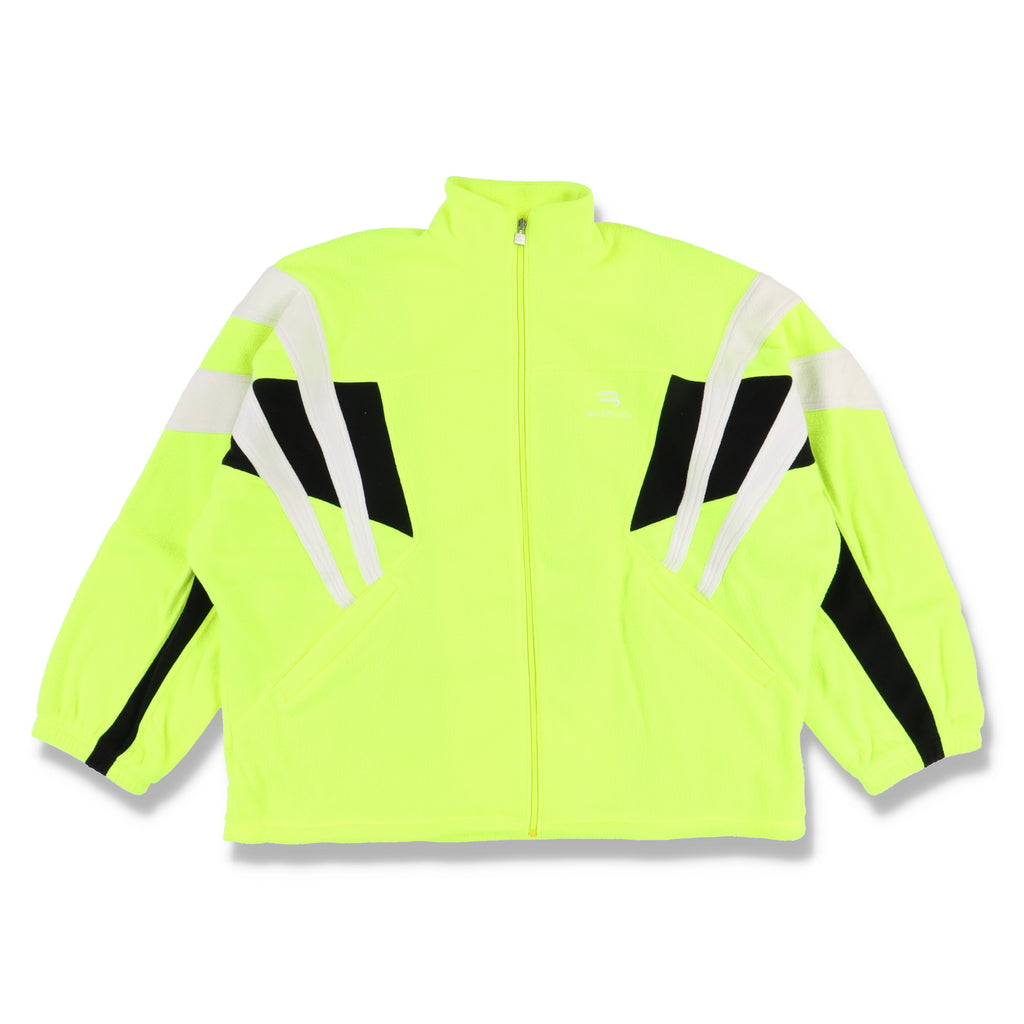 Balenciaga Fluo Yellow Sporty B Cosy Track Jacket