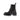 Bottega Veneta Lug Black Leather Ankle Boots