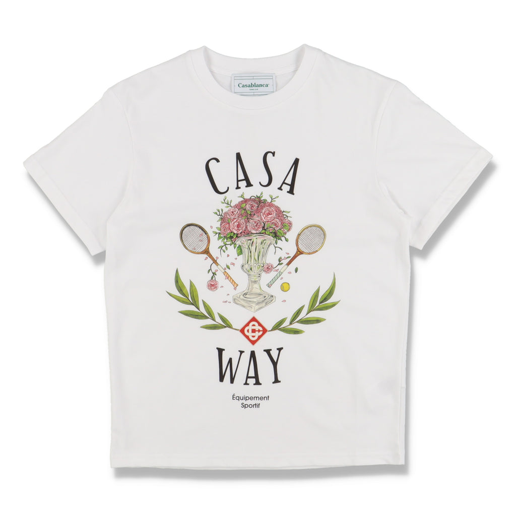 Casablanca White Casa Way Bouquet T-shirt