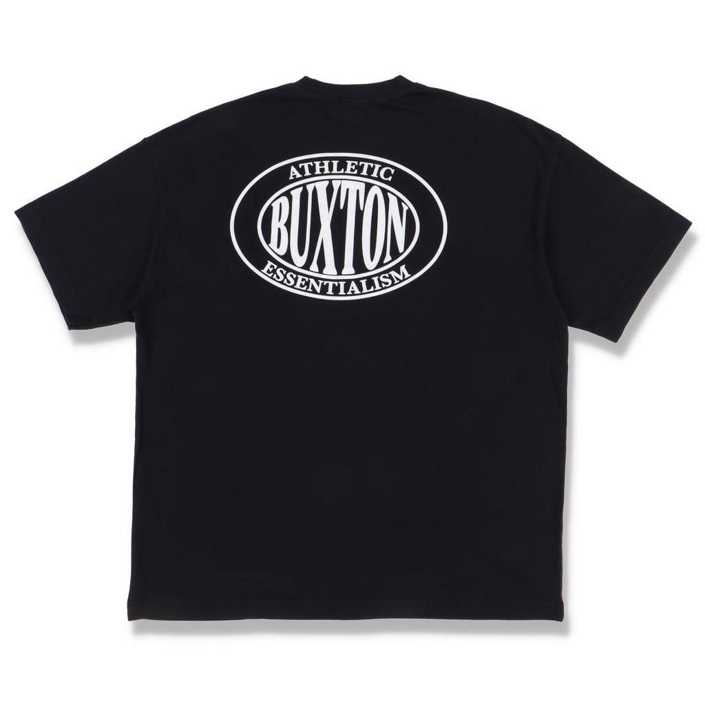 Cole Buxton Black Athletic Puff Logo Oversized T-Shirt
