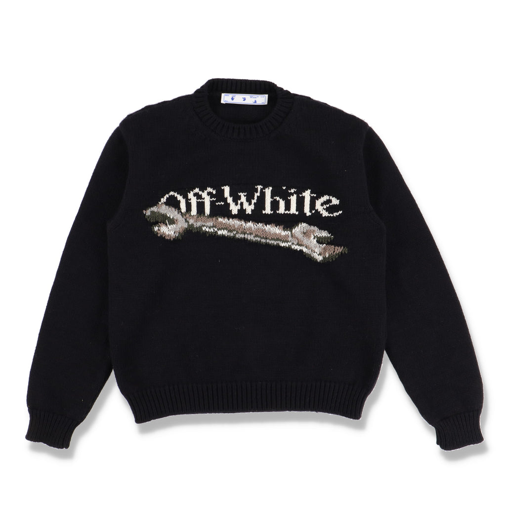 Off-White Chunky Knit Pascal Tool Logo Sweater