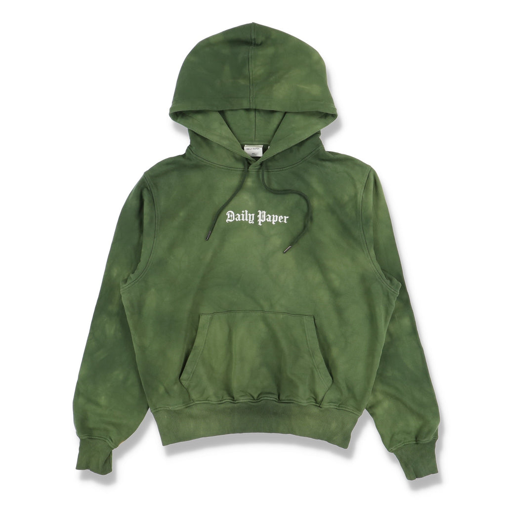 Daily Paper Green Tie Dye Hocolls Embroidered Logo Hoodie