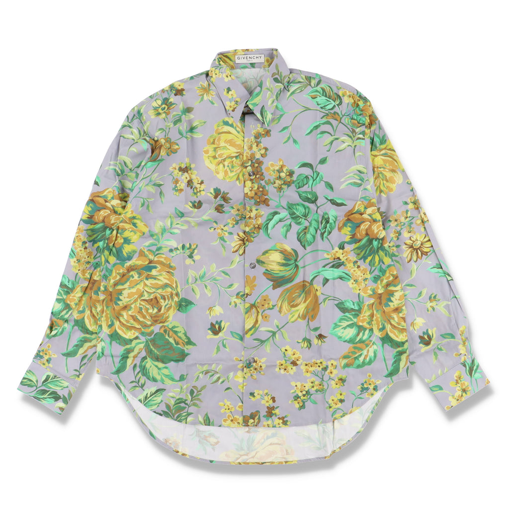 Givenchy Grey Floral Oversized Shirt