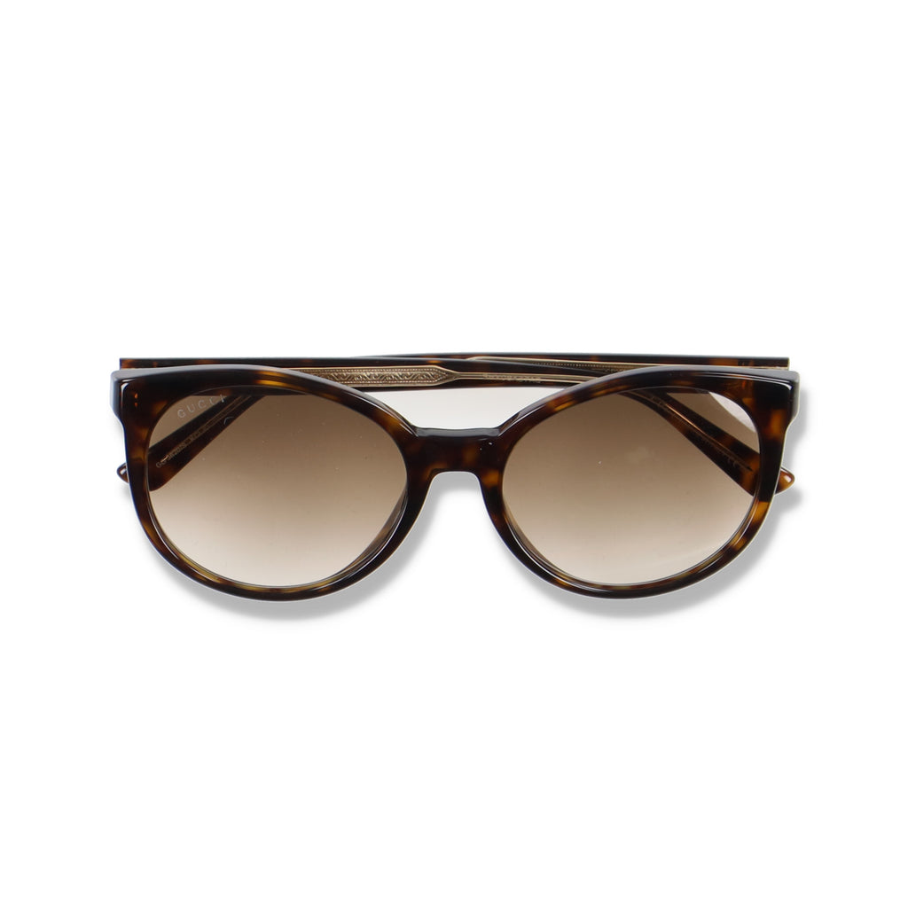 Gucci Tortoiseshell Havana Brown Lens Sunglasses