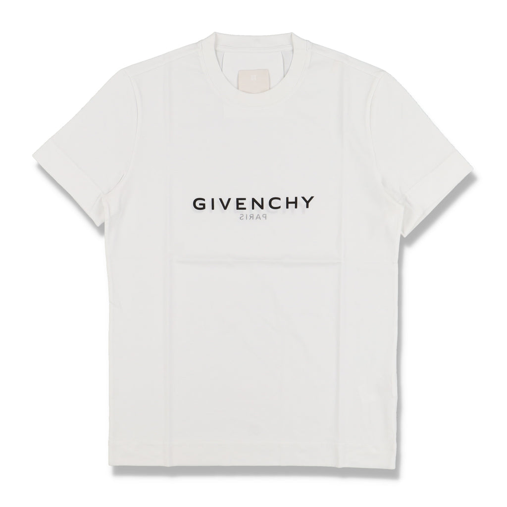 Givenchy White Reverse Logo T-shirt