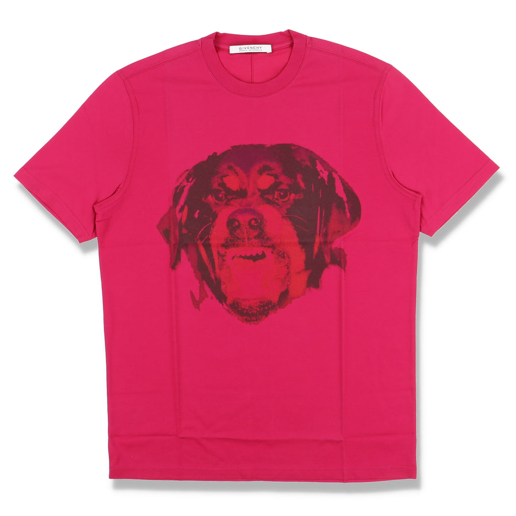 Givenchy Fuchsia Rottweiler Print T-Shirt