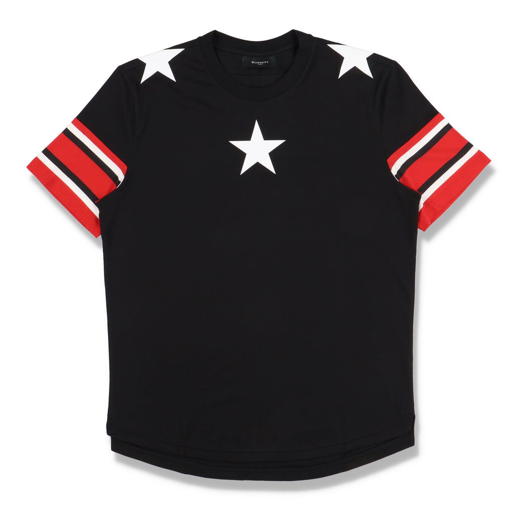 Givenchy Black Stars And Stripes Oversized T-Shirt
