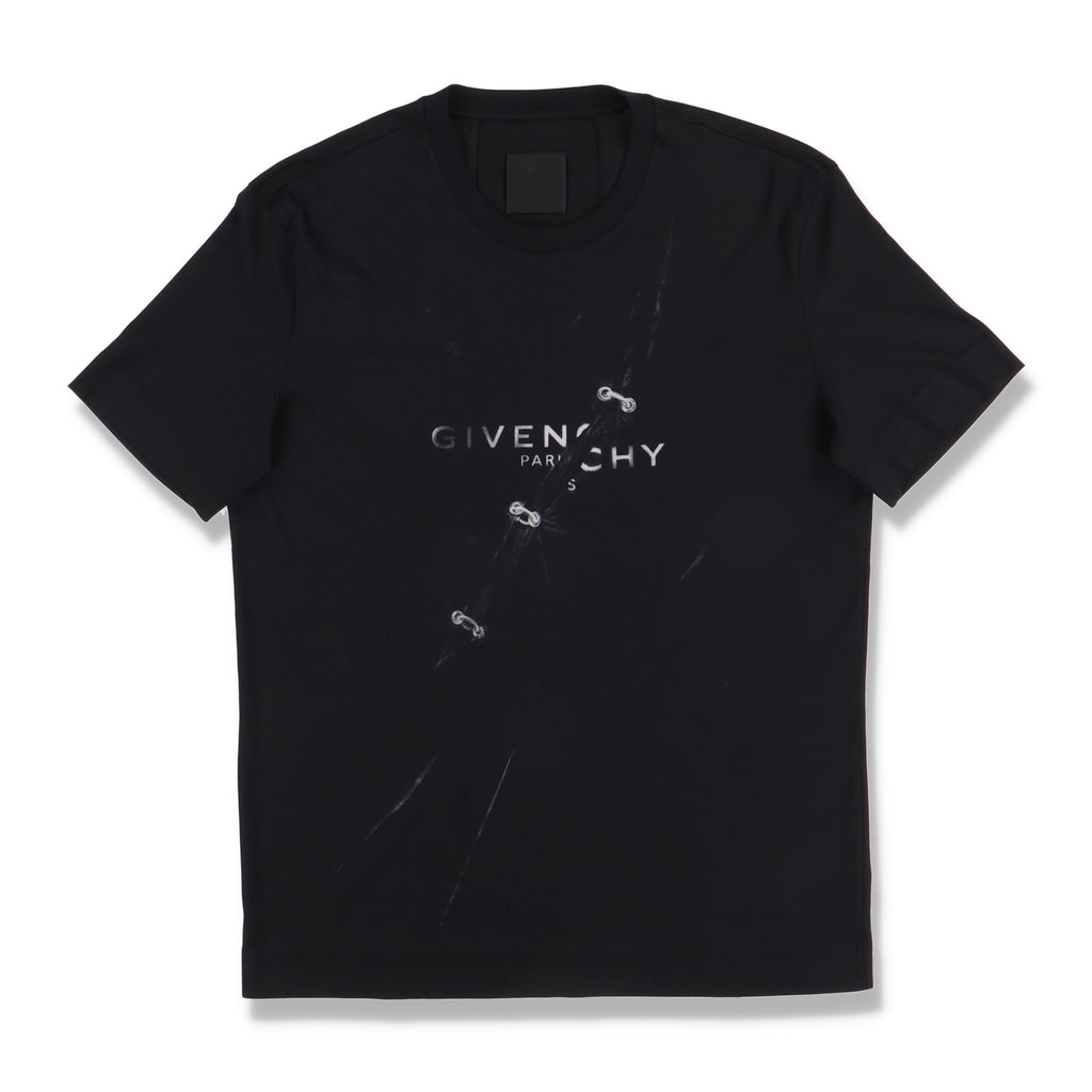 Givenchy Black Trompe L'Oeil Effect Logo T-Shirt