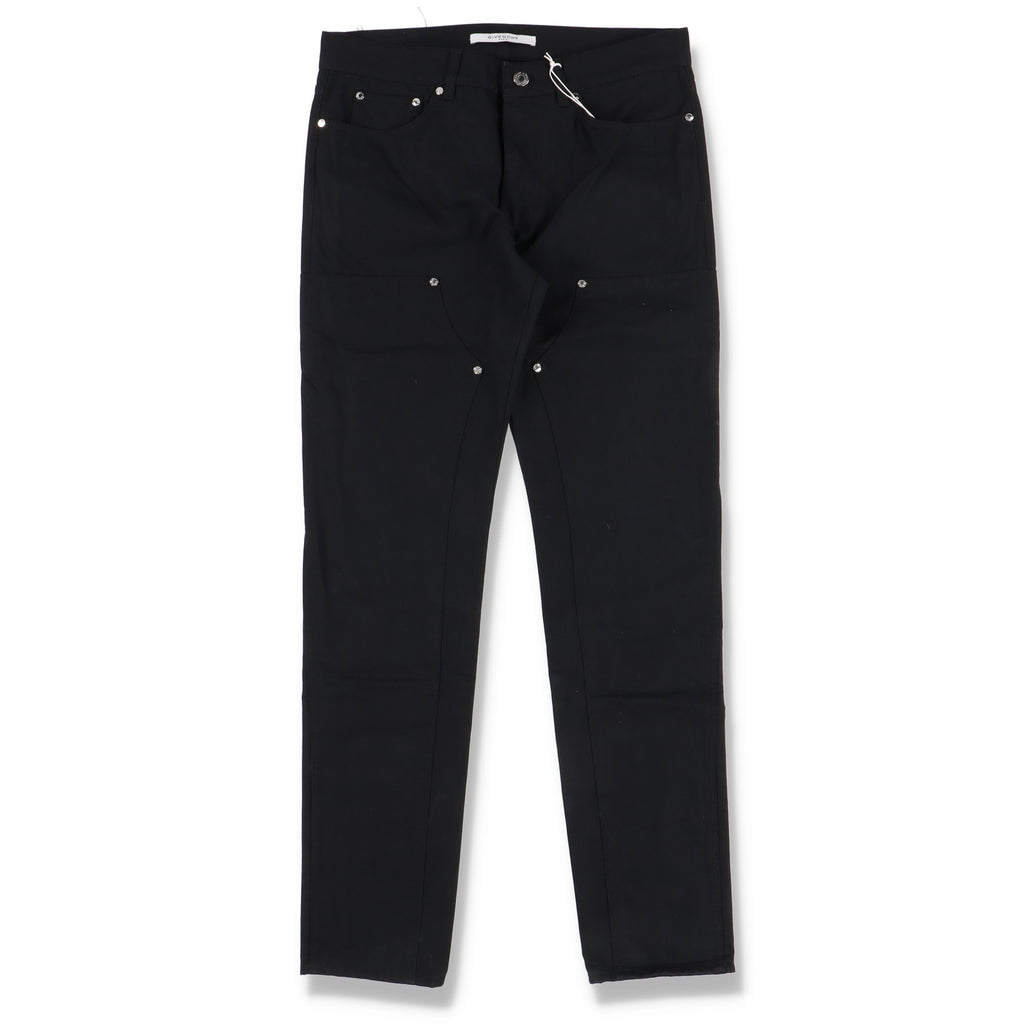 Givenchy Black Skinny Double Front Work Jeans