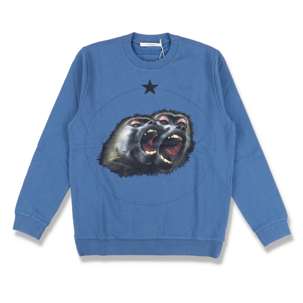 Givenchy Blue Monkey Brothers Sweatshirt