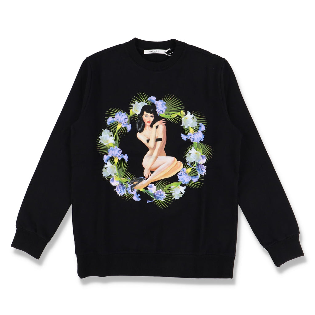 Givenchy Black Pin-up Girl Sweatshirt