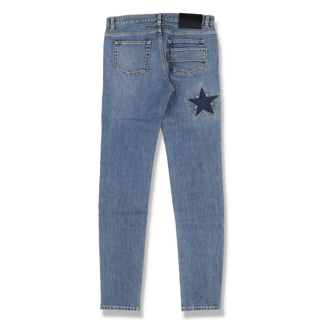 Givenchy Blue Star Cut-out Skinny Jeans