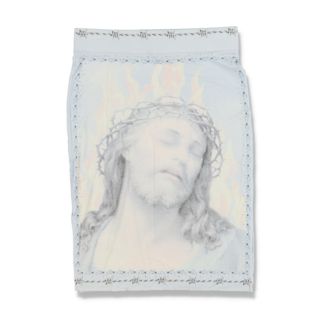 Givenchy Baby Blue jesus Print Skirt Kilt