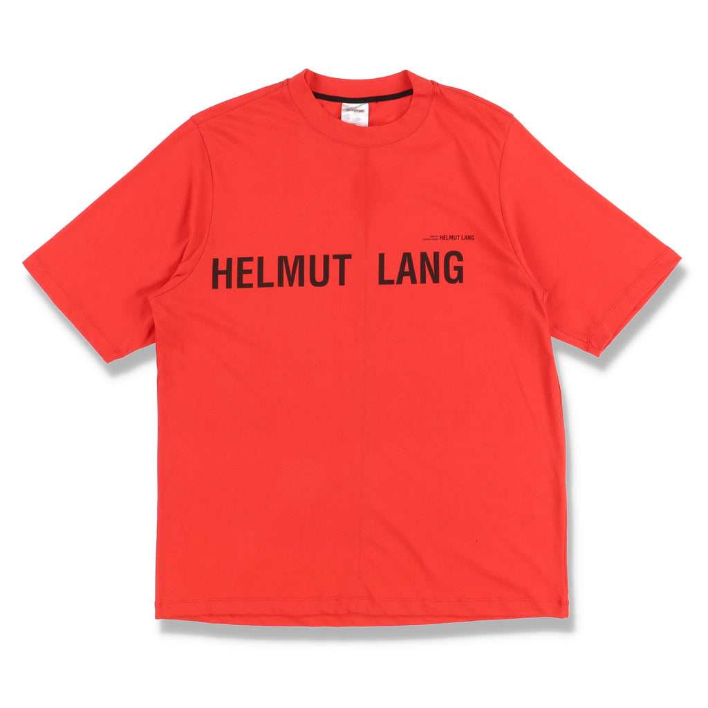 Helmut Lang Red Campaign PR Oversized Logo T-Shirt