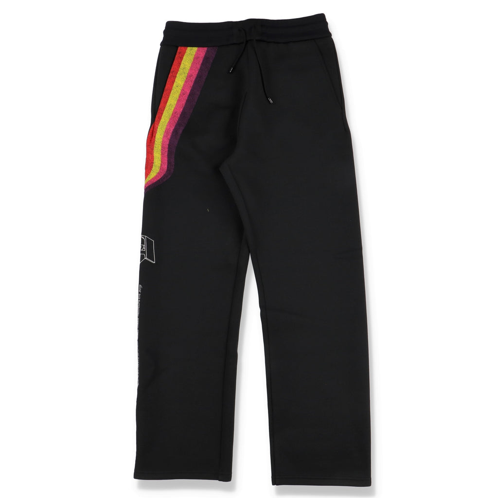 Louis Vuitton Black Rainbow Logo Embroidered Trackpants