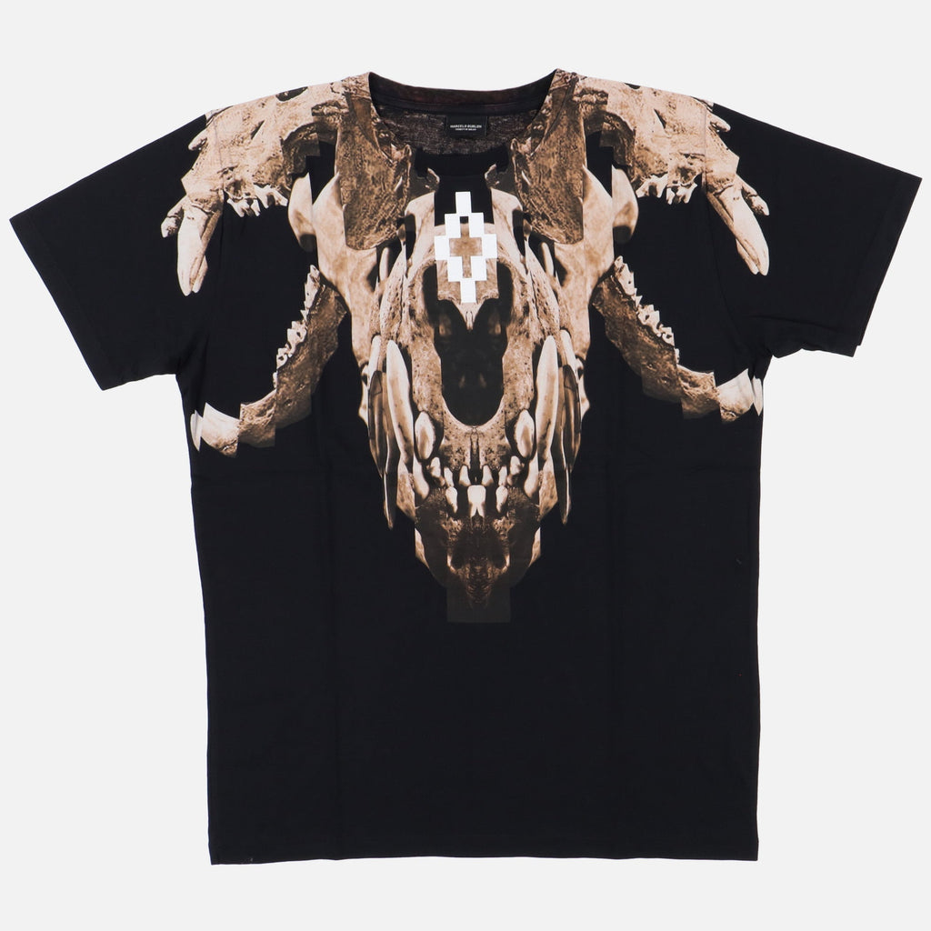 Marcelo Burlon Black Skull Cross Collage T-Shirt