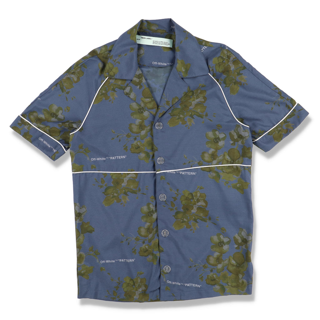 Off-White x Browns Blue Floral Print Shirt