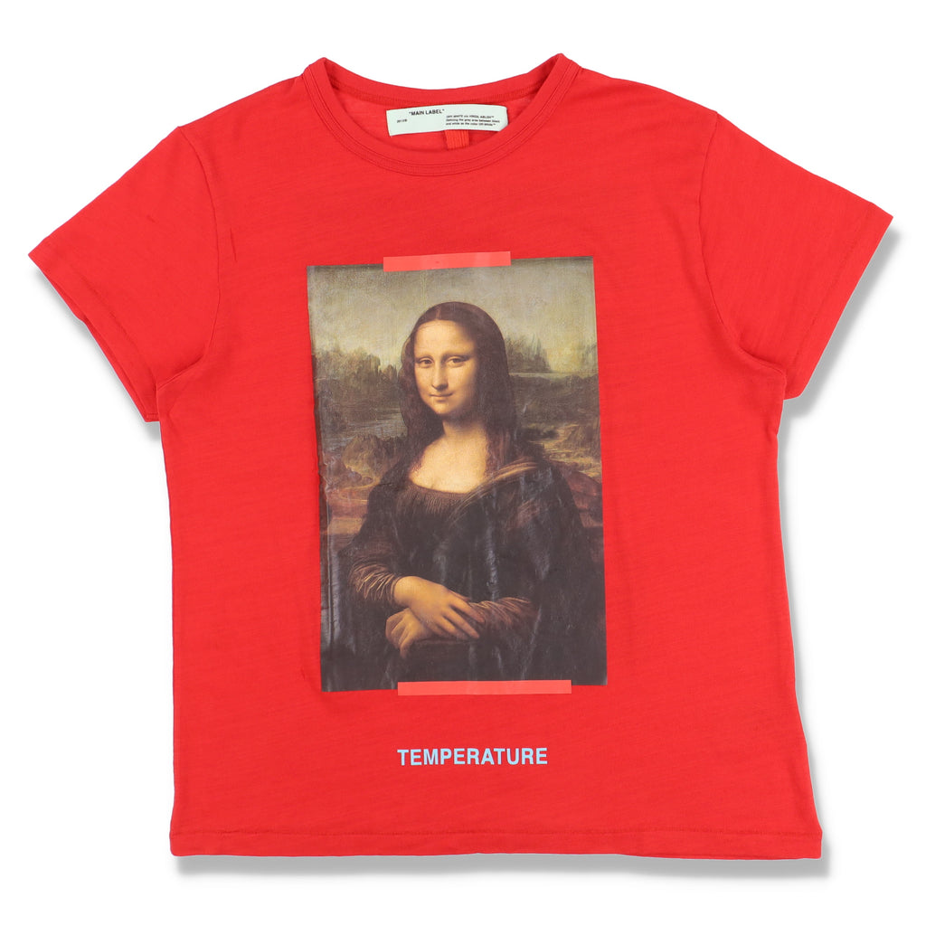 Off-White Red Mona Lisa Arrows Oversized T-Shirt
