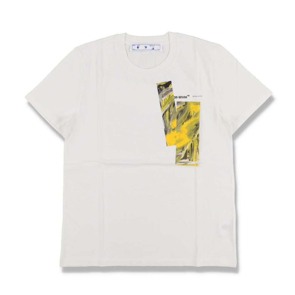 Off-White White Acrylic Tape Woman T-shirt