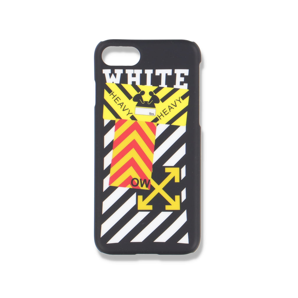 Off-White Black Heavy Diagonals Logo Iphone 7 case