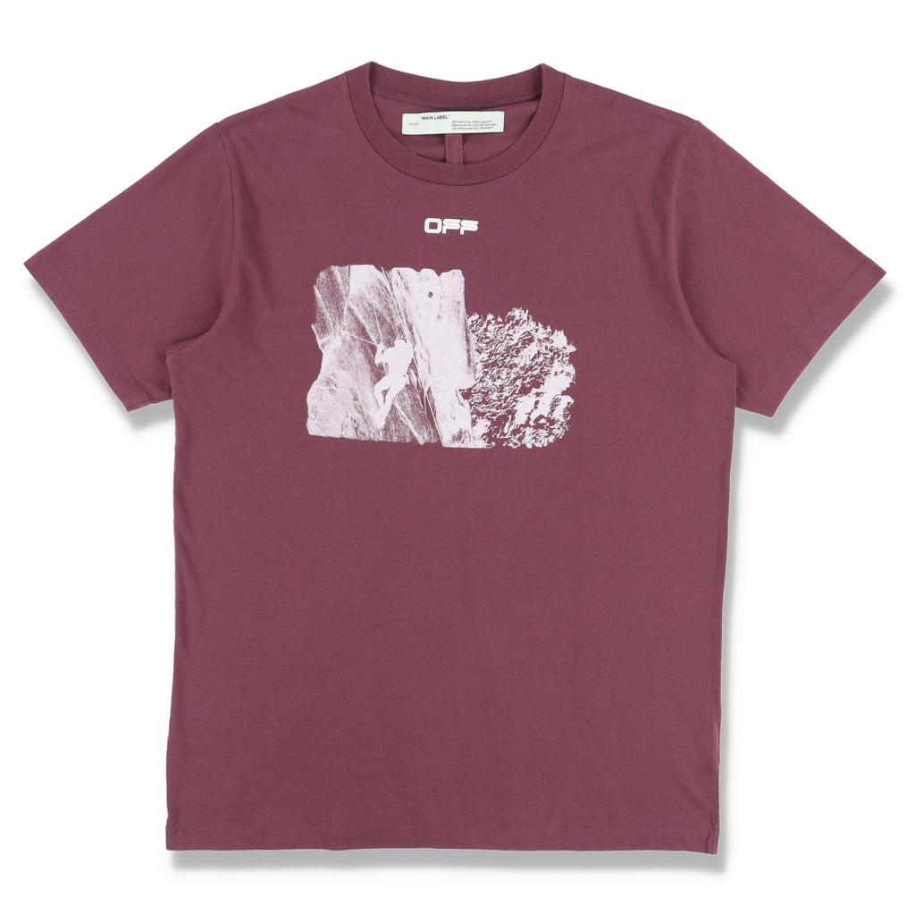 Off-White Burgundy Mountain Climbing Arrows T-shirt