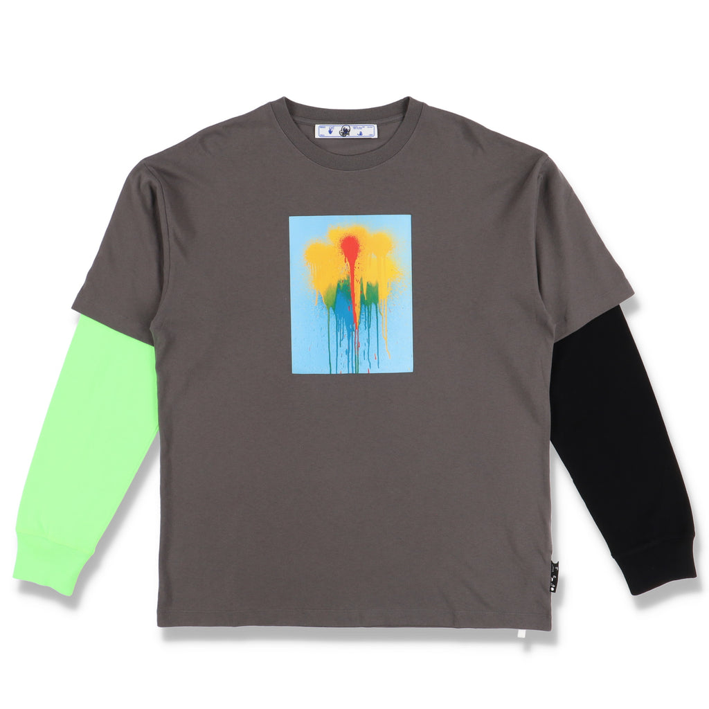 Off-White x Katsu Painting Double Layer Multicolour T-shirt