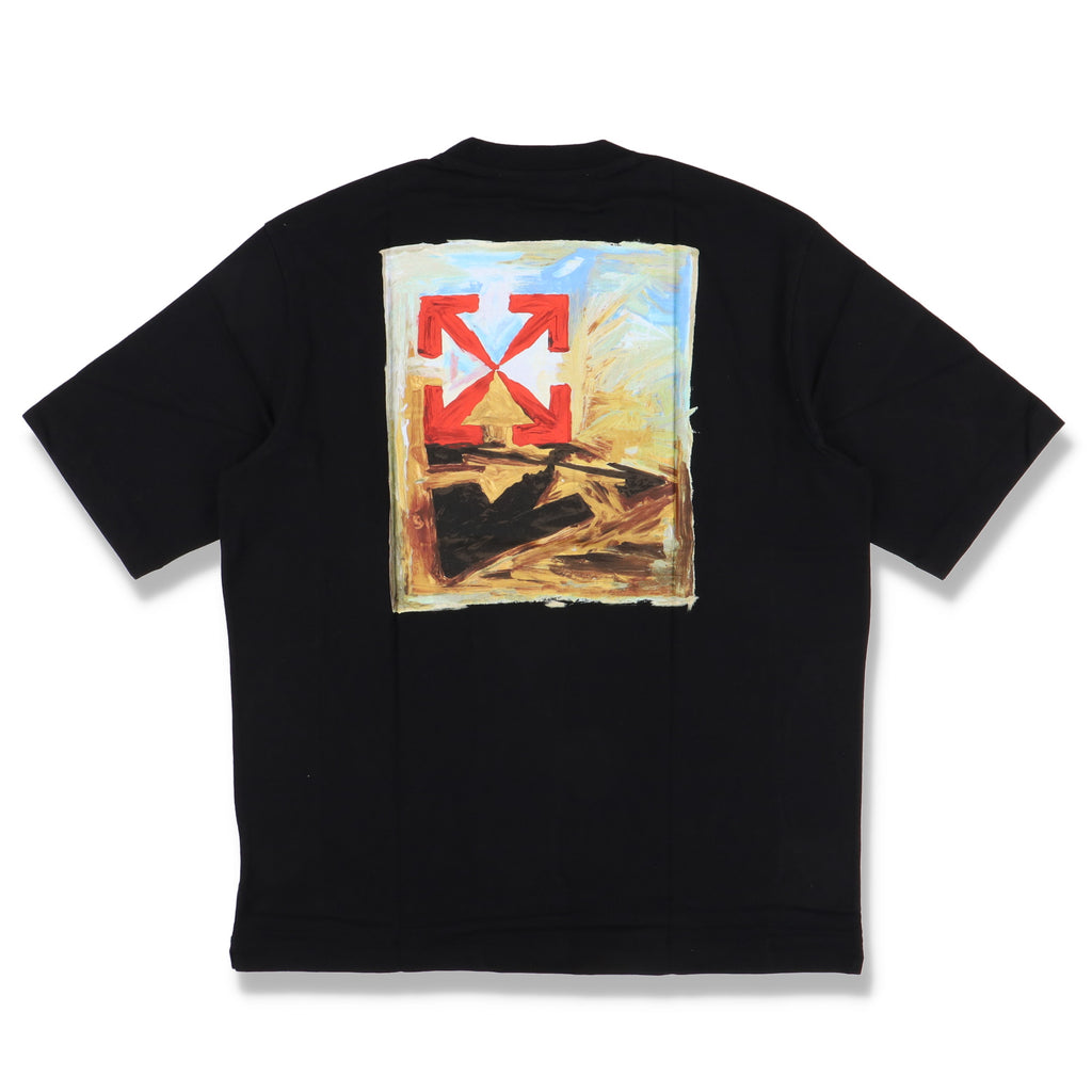 Off-White Black Arrows on Canvas Logo Skate T-Shirt