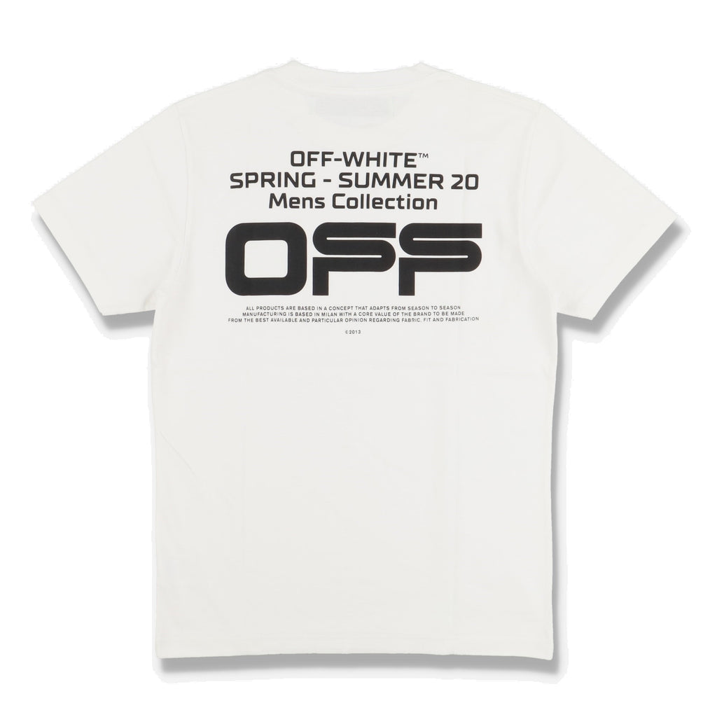 Off-White White Wavy Line Logo T-Shirt