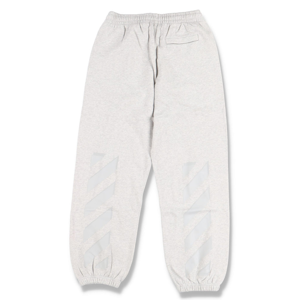Off-White Grey Logo Rubber Diagonals Sweatpants