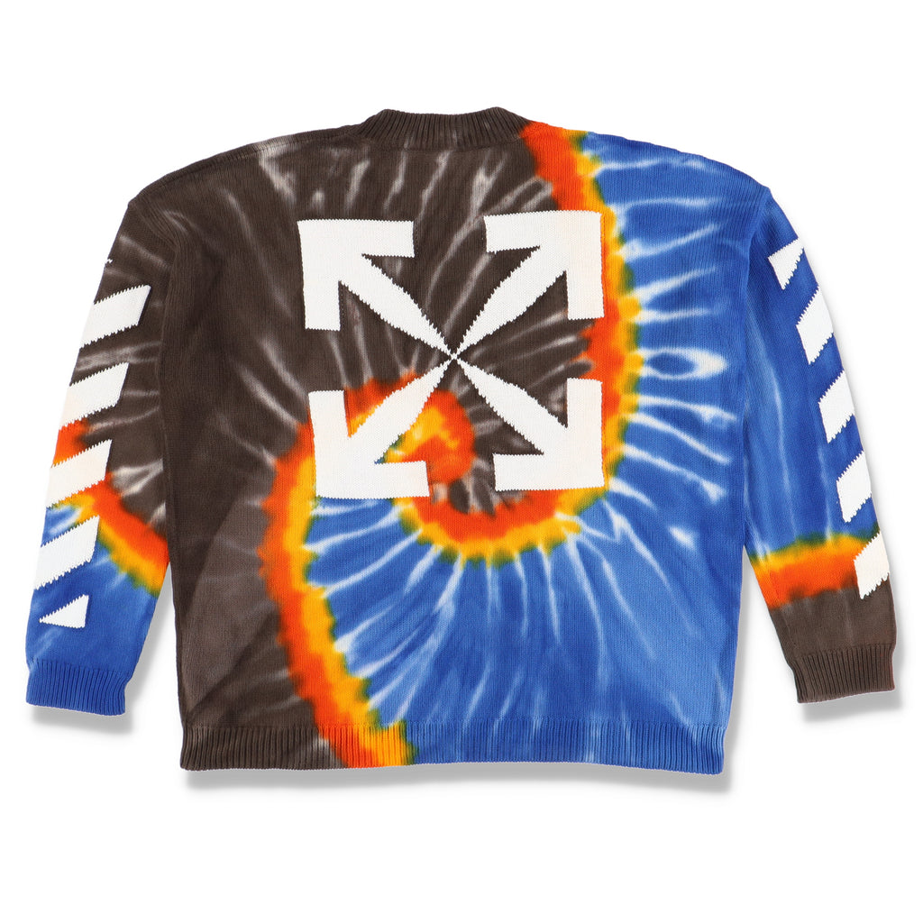 Off-White Multicolour Tie Dye Knitted Arrows Sweater