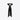 Saint Laurent Paris Black Glossy Velvet-Effect Technical Fabric Lavallière Tie