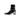 Saint Laurent Paris Black XIV 70 Glazed Leather Zip Boots