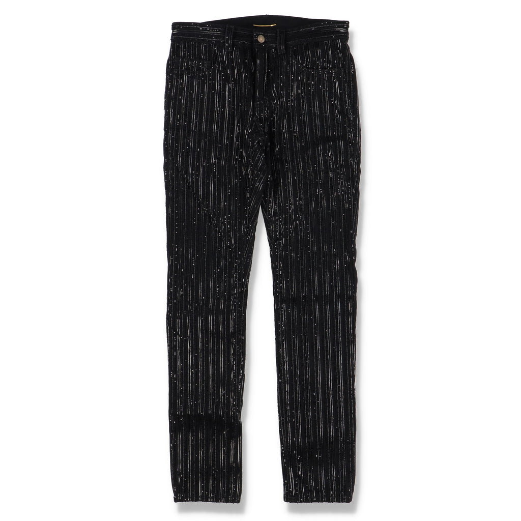Saint Laurent Paris 1 of 1 Black Sequin Embellished Skinny Jeans