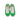 Bottega Veneta White and Green Jumbo Sneakers
