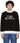 Casablanca Black and White Fleece Logo Sweatshirt